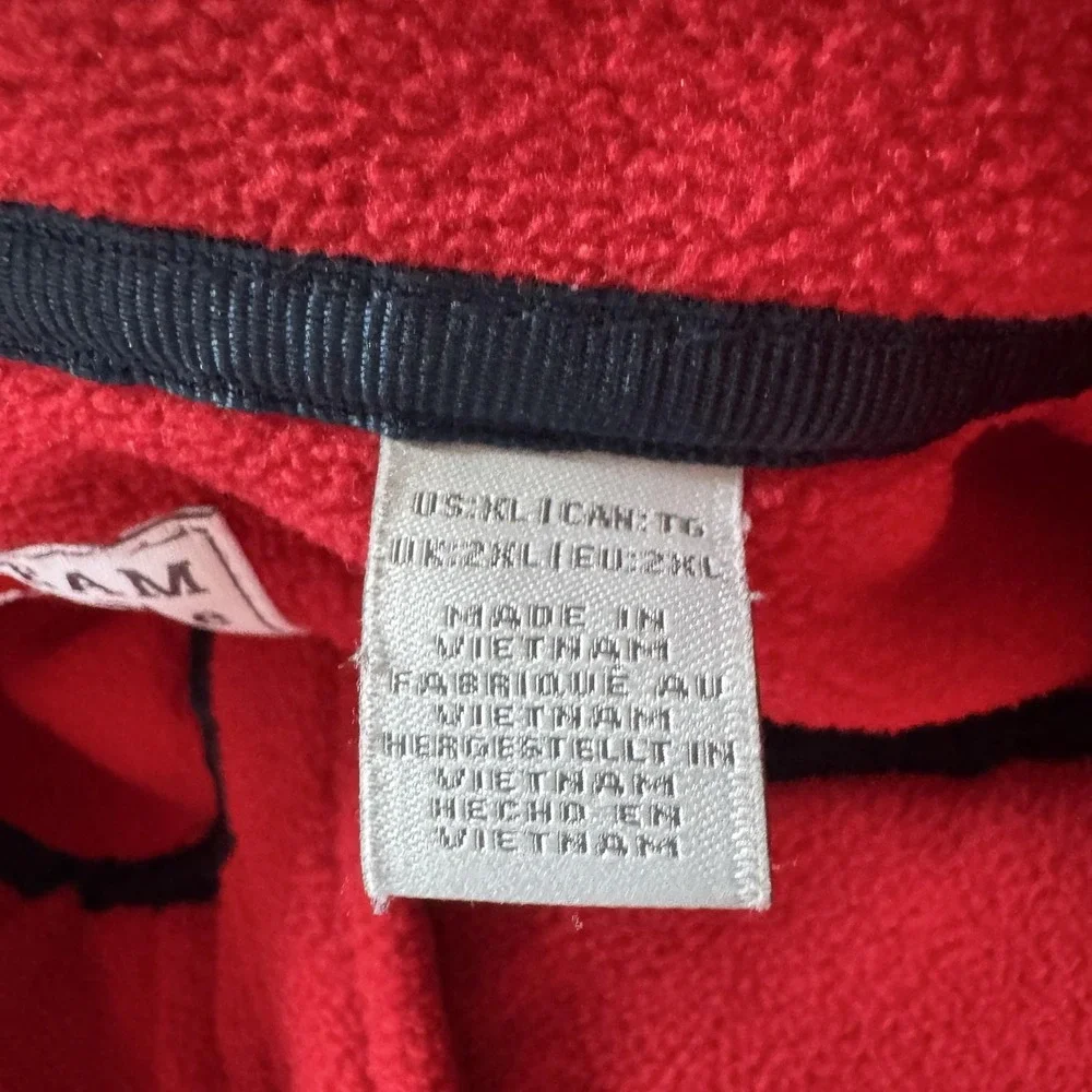Oobe Chick-fil-A Jacket Mens XL Red Fleece Full Zip Team Style Workwear Uniform